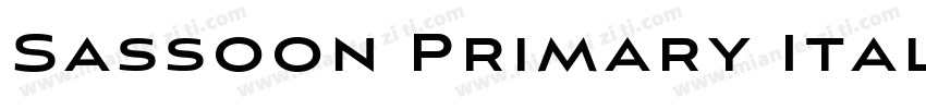 Sassoon Primary Italic family字体转换